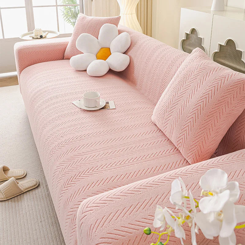 Cream-style Cat Scratch-resistant Elastic Sofa Cover Full Package All-season New Anti-slip Sofa Seat Cushion Sofa Covers